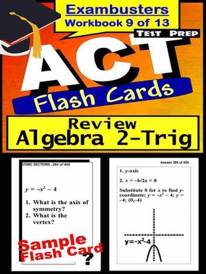 cover image of ACT Test Algebra 2-Trig&#8212;Exambusters Flashcards&#8212;Workbook 9 of 13